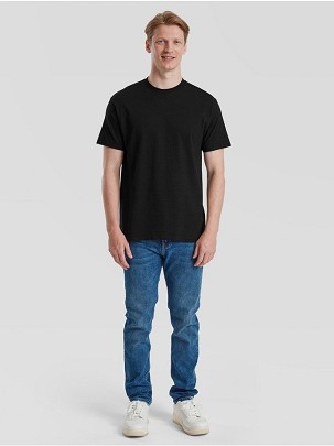 Fruit of the Loom Pure Cotton T-Shirt , uniseks majica od organskog pamuka 175/180 gr , crna, L
