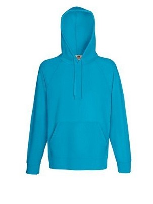 Fruit of the Loom, Lightweight Hooded Sweat, muški duks sa kapuljačom, azurno plava , M