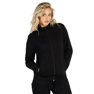 SPINNER, unisex zipped sweatshirt, 280 g/m2, black