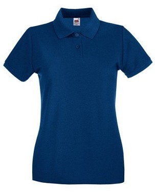 Fruit of the Loom, Ladies Premium Polo, women's premium polo shirt, weight, XS