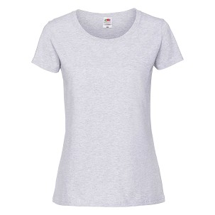 Fruit of the Loom, Ladies Iconic Ringspun Premium T, ženska majica kratkih rukava, melirana, L