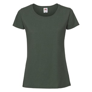 Fruit of the Loom, Ladies Iconic Ringspun Premium T, women's T-shirt, forest green, XL