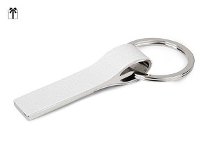 WALTER, metalni privezak za ključeve, beli