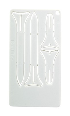 Tunker golf tee card