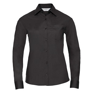 RUSSELL ženka košulja strukirana sa dugim rukavima POLYCOTTON EASY CARE POPLIN