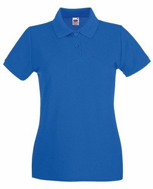 Fruit of the Loom, Ladies Premium Polo, ženska premium polo majica, royal plava, 2XL