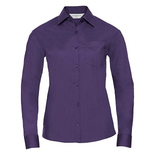 RUSSELL ženka košulja strukirana sa dugim rukavima POLYCOTTON EASY CARE POPLIN