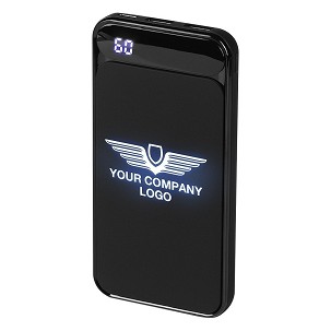 LIGHT W, pomoćna baterija, 10000 mah, bežično punjenje, crna