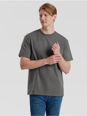 Fruit of the Loom Pure Cotton T-Shirt , uniseks majica od organskog pamuka 175/180 gr , svetlo grafit, 3XL