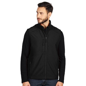 SKIPPER VEST, softshell bodywarmer, black