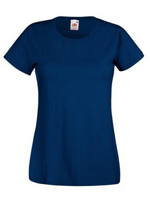 Fruit of the Loom, Valueweight, ženska pamučna majica kratkih rukava, teget, 2XL