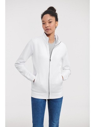 RUSSELL Ladies' Authentic Zip Up Sweatshirt, white, XS