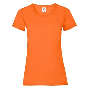 Fruit of the Loom, Valueweight, ženska pamučna majica kratkih rukava,narandžasta, S