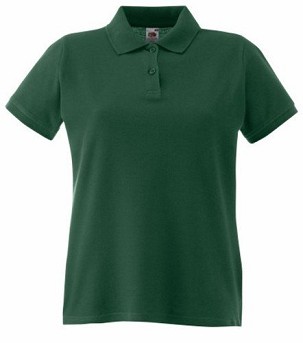 Fruit of the Loom, Ladies Premium Polo, ženska premium polo majica,  šumsko zelena, 2XL