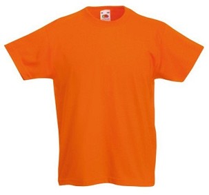 Fruit of the Loom, Original T, dečija pamučna majica kratkih rukava,  narandžasta, 5-6