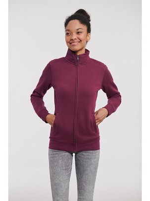 RUSSELL Ladies' Authentic ženski duks sa rajsferšlusom, bordo, XS