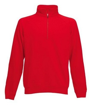 Fruit Of The Loom Premium Zip Neck Sweat, Duks Sa Rajsfleršlus-Cipzarom Na Zakopčavanje