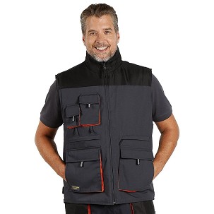 HAMMER VEST, radni prsluk, tamno sivi