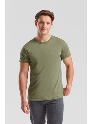 Fruit of the Loom, ICONIC 150T, pamučna majica, maslinasto zelena boja