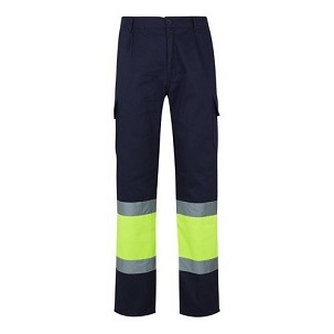 VL POSEIDON LARGE. Two-tone multi-pocket twill trousers (210g/m²), in cotton (20%) and polyester (80%)
