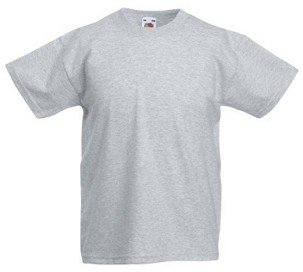 Fruit of the Loom, Original T, dečija pamučna majica kratkih rukava,  pepeljasto siva, 5-6