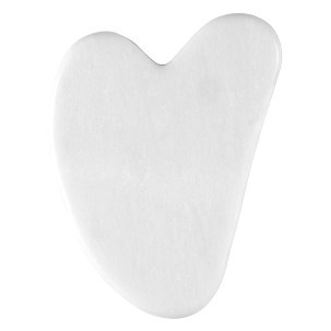 GUA SHA, masažer za lice u vrećici, beli