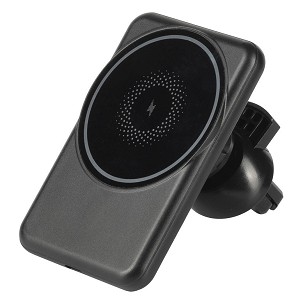 ALTUS, držač i bežični punjač mobilnih telefona sa magnetom, 15w, crni