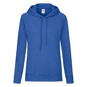 Fruit of the Loom, Ladies Lightweight Hooded Sweat, ženski duks sa kapuljačom, royal plava,, M