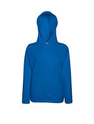 Fruit of the Loom, Ladies Lightweight Hooded Sweat, ženski duks sa kapuljačom, royal plava, 2XL