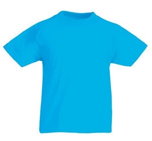 Fruit of the Loom, Original T, dečija pamučna majica kratkih rukava,azurna plava, 5-6