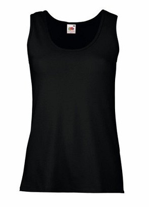 Fruit of the Loom, Ladies Valueweight Athletic Vest, ženska atlet majica, crna, M
