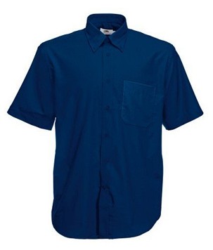 Fruit of the Loom, SS Oxford Shirt, men's short sleeve business shirt, tee shirt, S