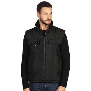 TEN VEST, unisex bodywarmer, black