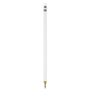 PIGMENT, wooden pencil hb with eraser, white