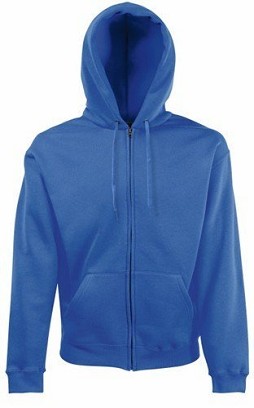 Fruit Of The Loom, Premium Hooded sweat jakna, royal plavi, XL