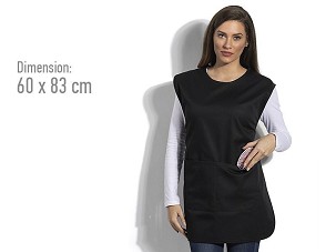GARSON, Pullover apron, black