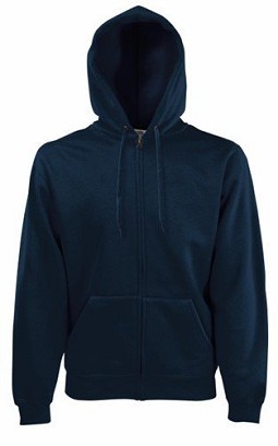 Fruit Of The Loom, Premium Hooded sweat jakna, tamno teget, L