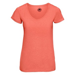RUSSELL Women's t-shirt on V neckline HD