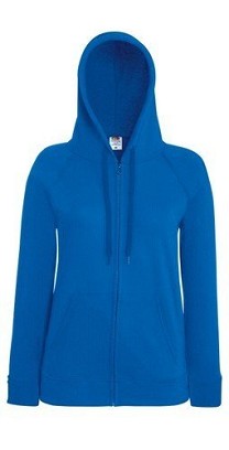 Fruit of the Loom, Ladies Lightweight Hooded Sweat Jacket, ženski duks sa kapuljačom, royal plava,, XL