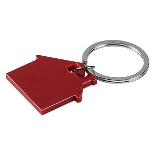 HUS COLORE, metal key holder, red