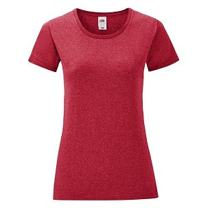 Fruit of the Loom, LADIES ICONIC 150T, ženska pamučna majica, retro boja