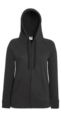 Fruit of the Loom, Ladies Lightweight Hooded Sweat Jacket, ženski duks sa kapuljačom,svetlo grafit , S