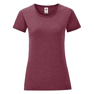 Fruit of the Loom, LADIES ICONIC 150T, ženska pamučna majica, retro boja