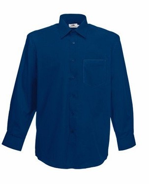 Fruit of the Loom, Poplin Shirt, men's long-sleeved shirt, weight, XL