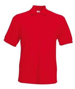 Fruit of the Loom, 65/35 Heavy Polo, polo majica za muškarce, crvena, 2XL