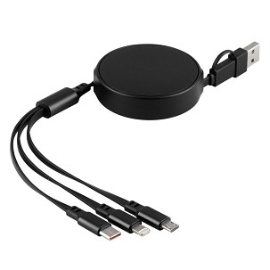 ONES 6IN1, usb kabl za punjenje 6 u 1, crni