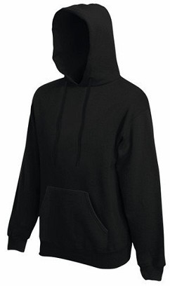 Fruit of the Loom, Premium Hooded Sweat, muški duks sa kapuljačom,crna, XL