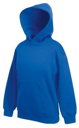 Fruit Of The Loom, Kids Premium Hooded Sweat, duks sa kapuljačom za decu, royal plava, 5-6