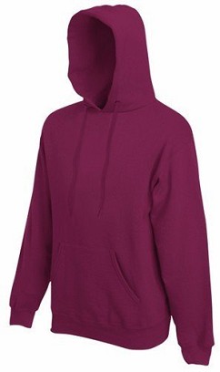 Fruit of the Loom, Premium Hooded Sweat, Men's Hooded Sweatshirt, Burgundy, XL