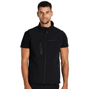 PANTHER VEST, softshell bodywarmer, black